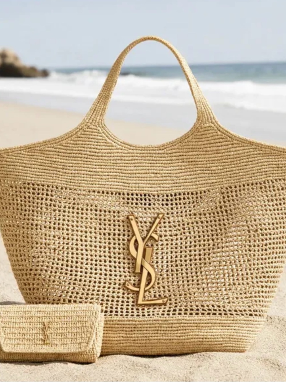 Crochet Tote bag with Matching Pouch - Picture 9 of 14